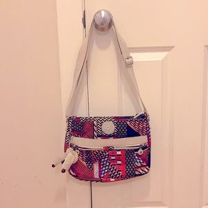 Kipling multi-colored nylon shoulder bag